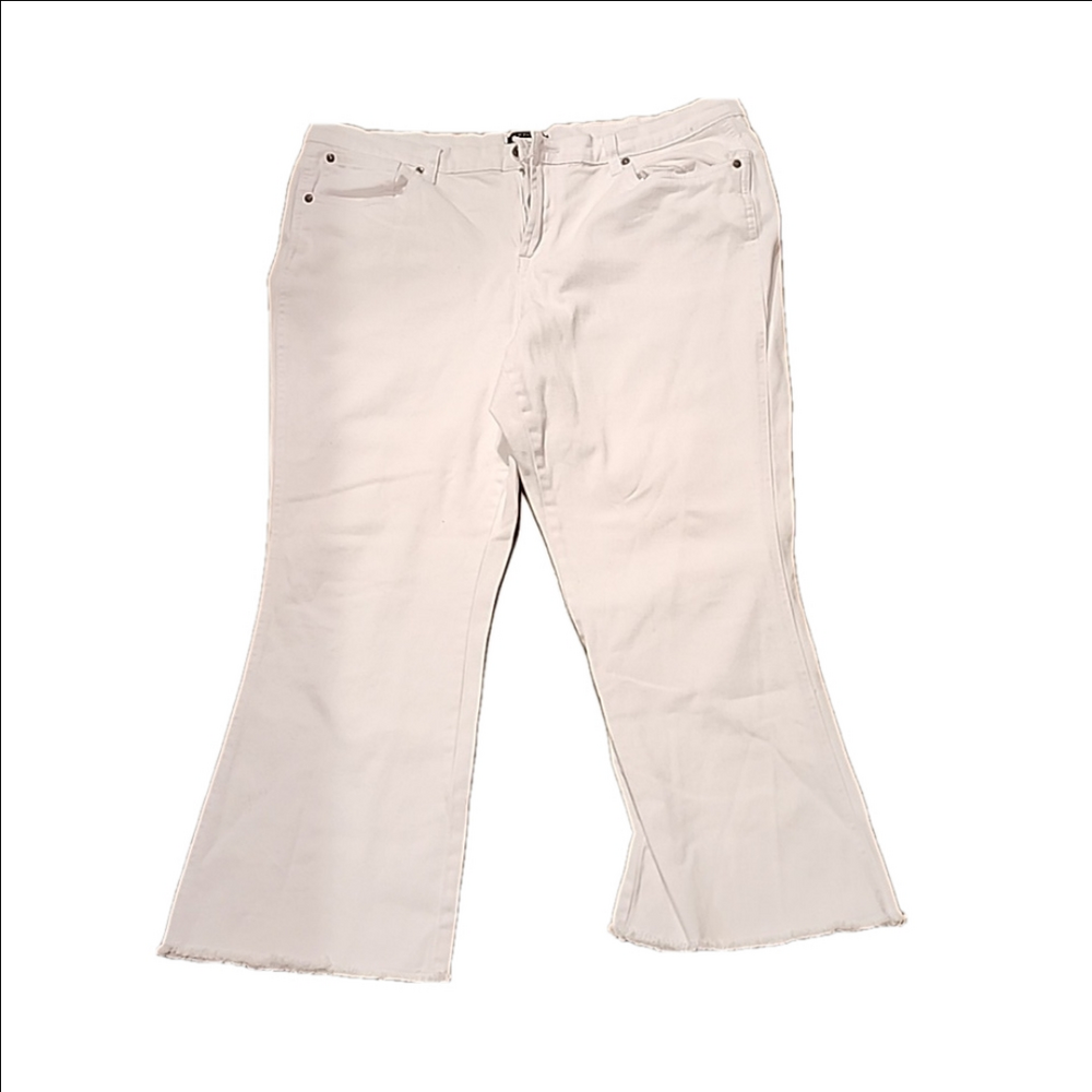 Venus cropped white jeans
